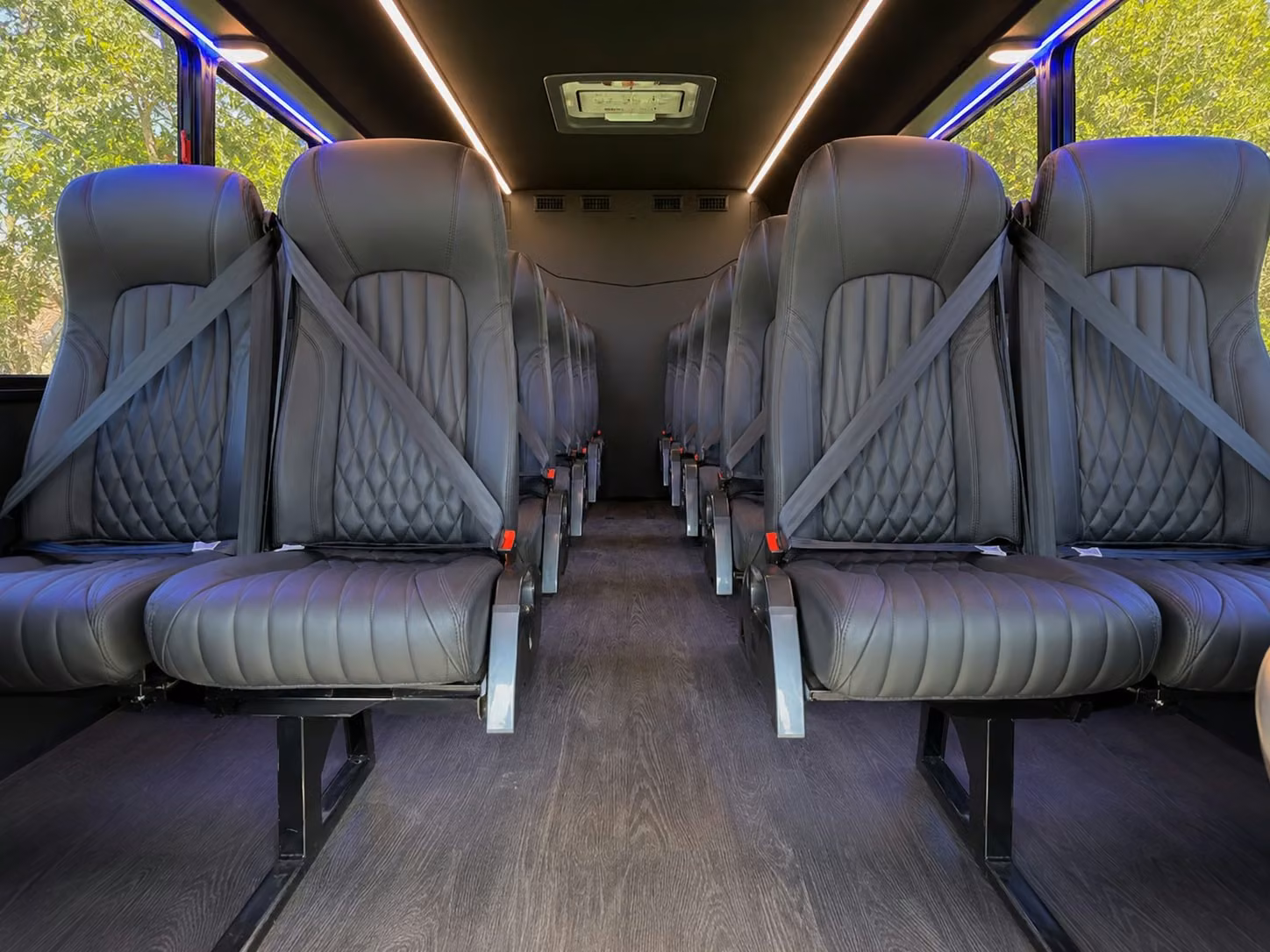 18 passenger minibus inside