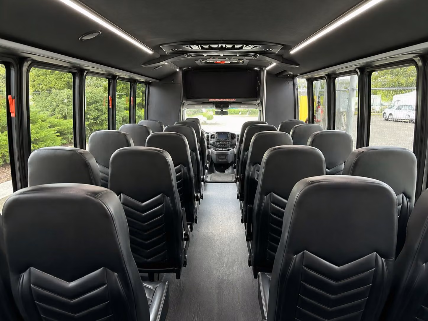 18 passenger minibus interior