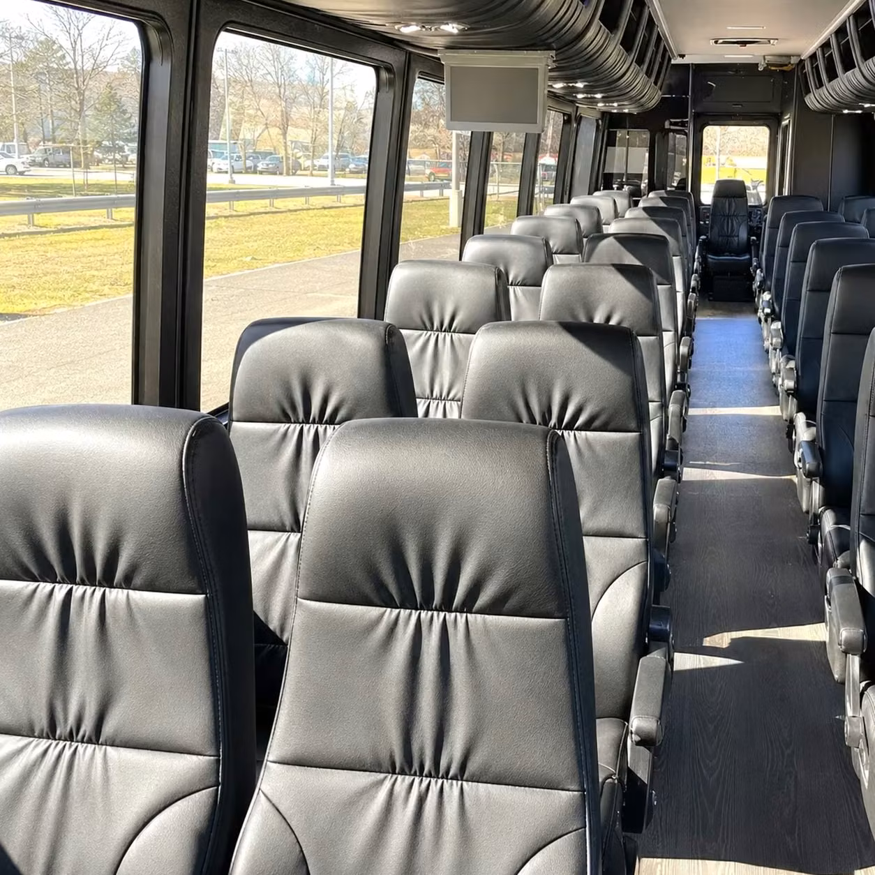 28 passenger minibus interior