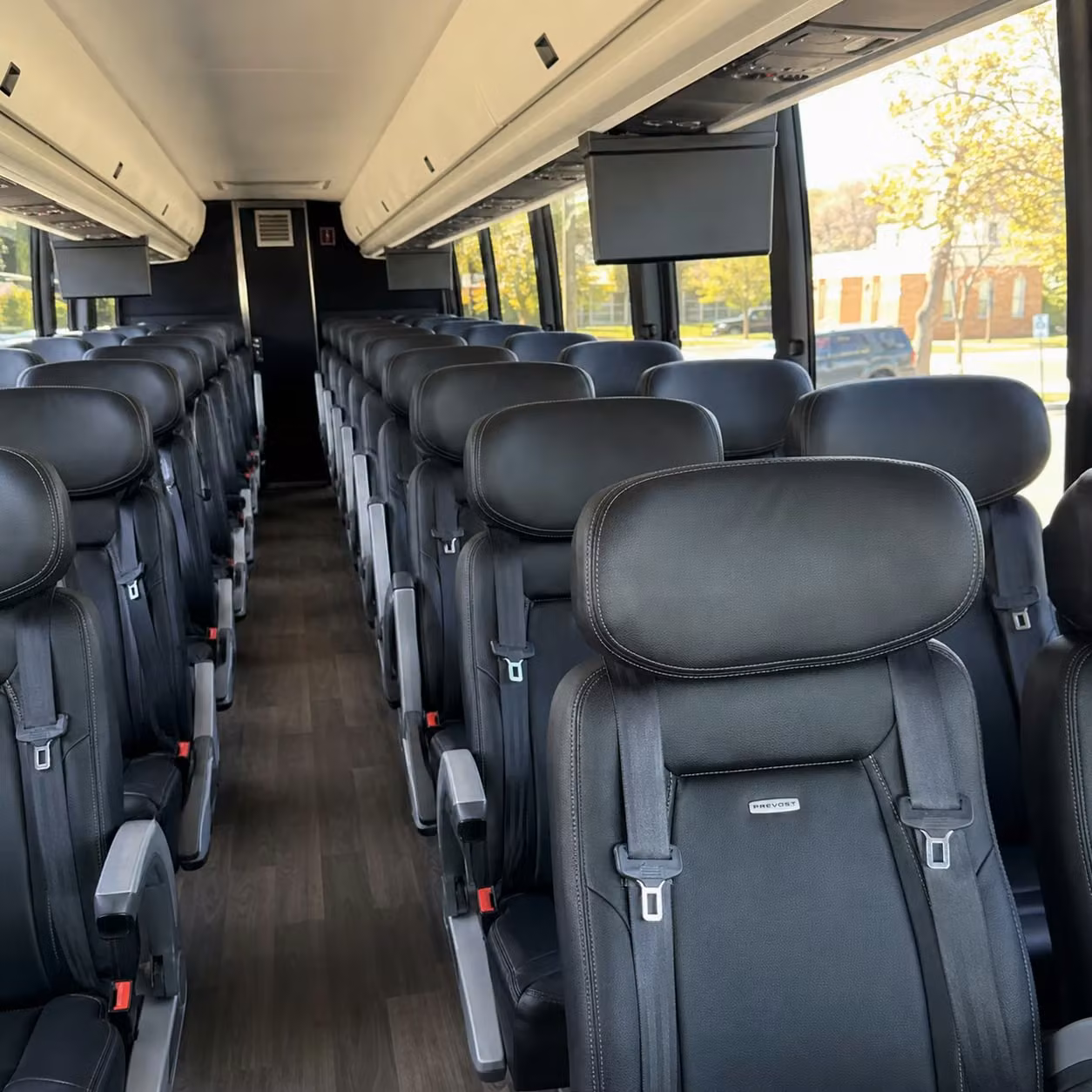 palmdale charter bus interior