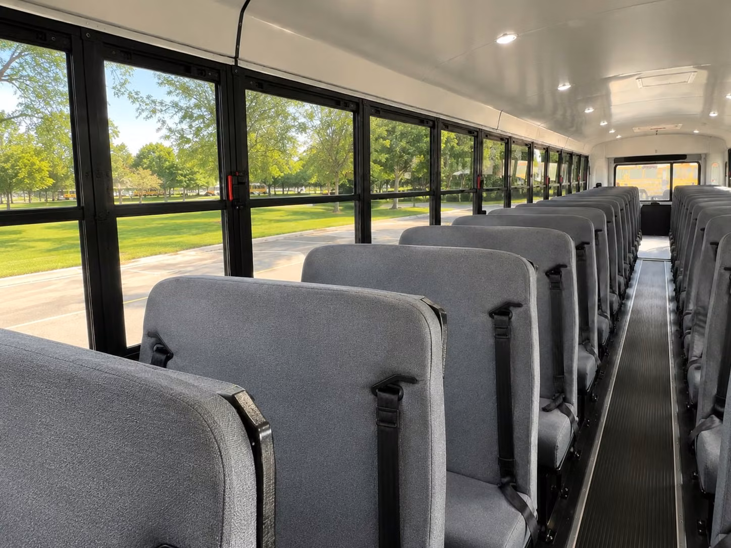 school bus inside