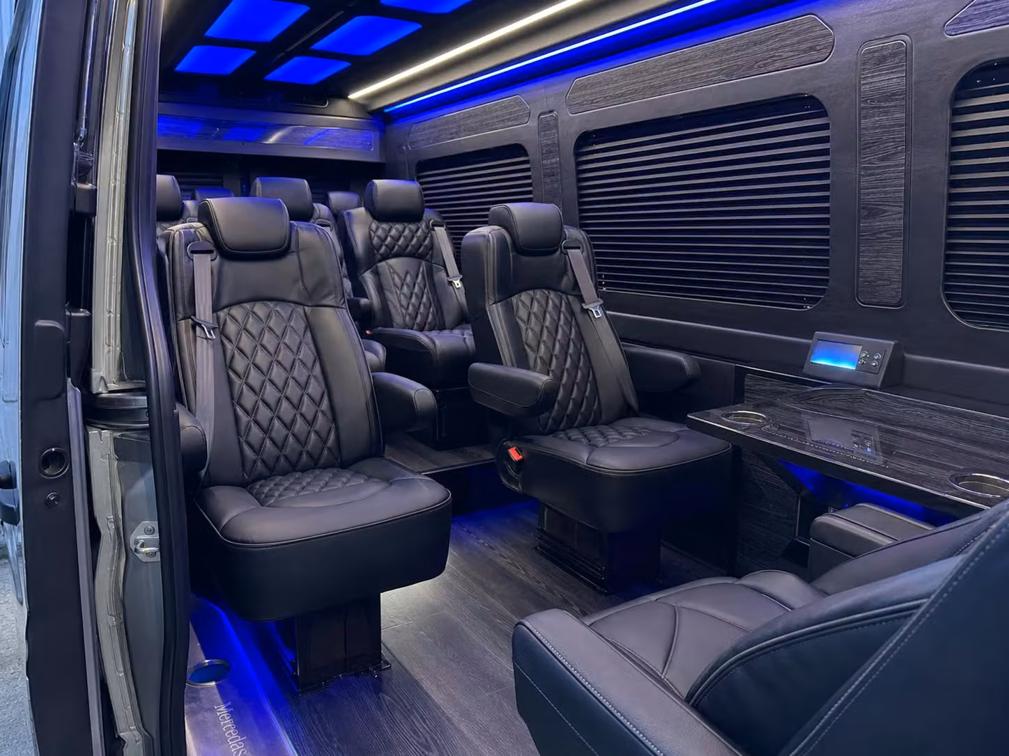 sprinter van with driver inside
